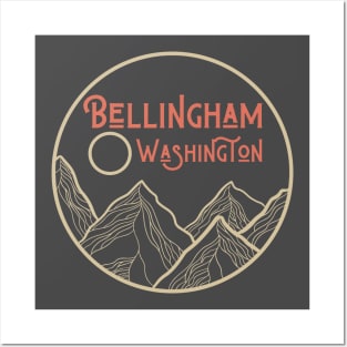 Bellingham Washington PNW Mountain Love Gift Design Posters and Art